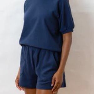 Dudley Stephens Navy Women Shorts